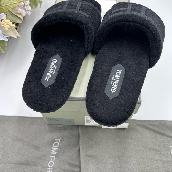 Men’s Tom Ford toweling velvet slipper size 8, made in Italy main image 8
